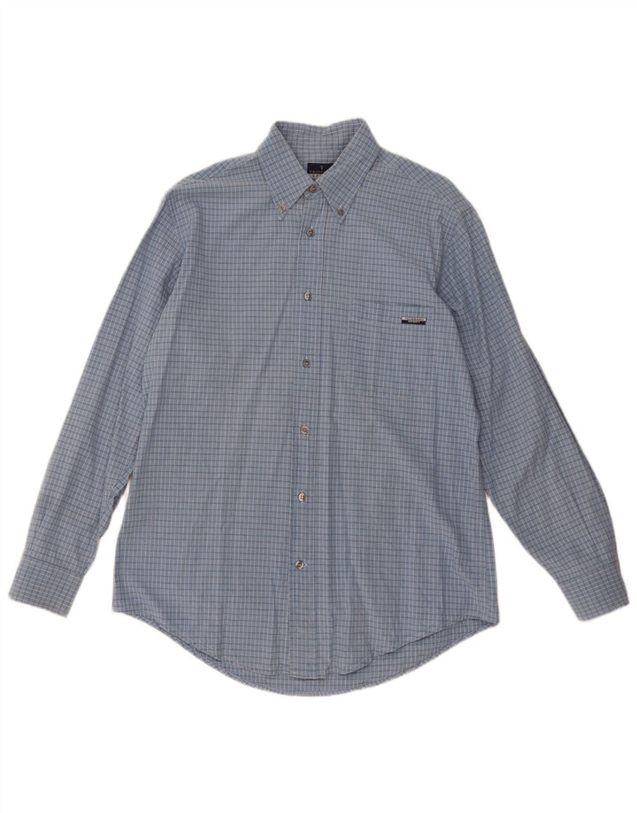 Chemise Homme Trussardi Grand Vichy Bleu