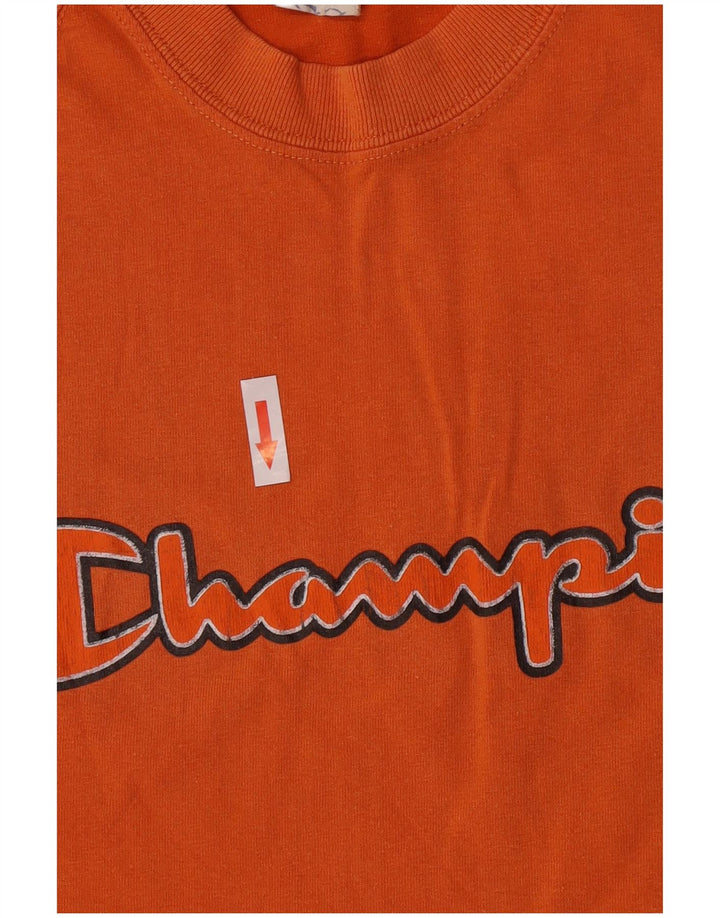 Champion T-Shirt Graphique Homme Orange Moyen Coton