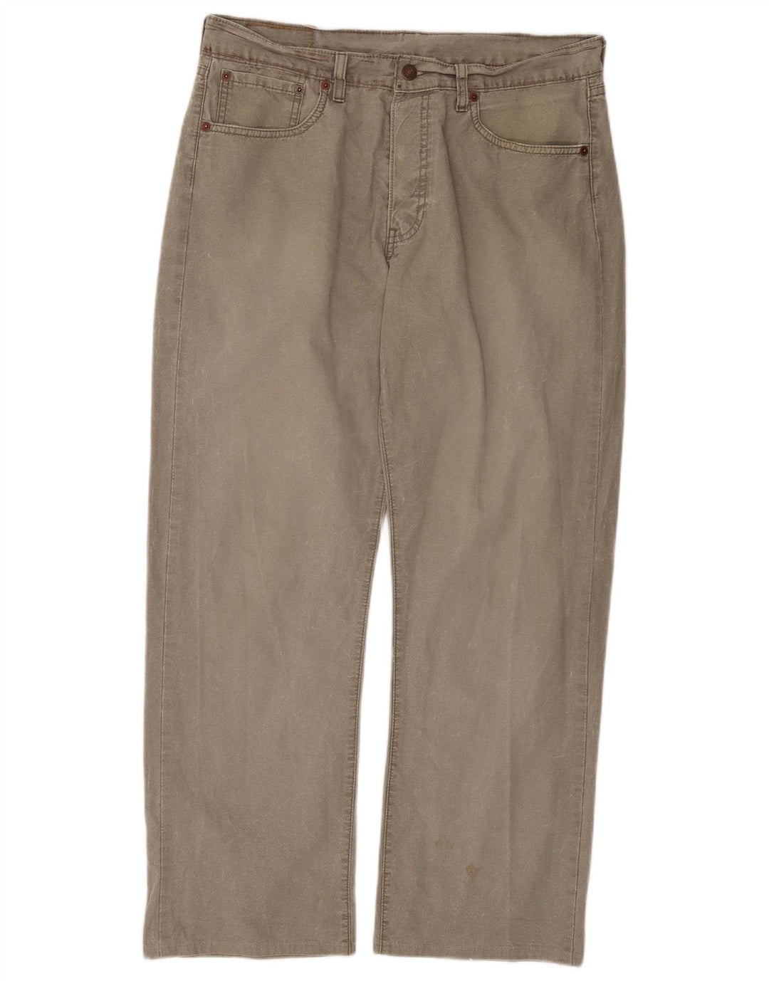 Levi's Jean Droit 401 Homme W33 L28 Gris Coton