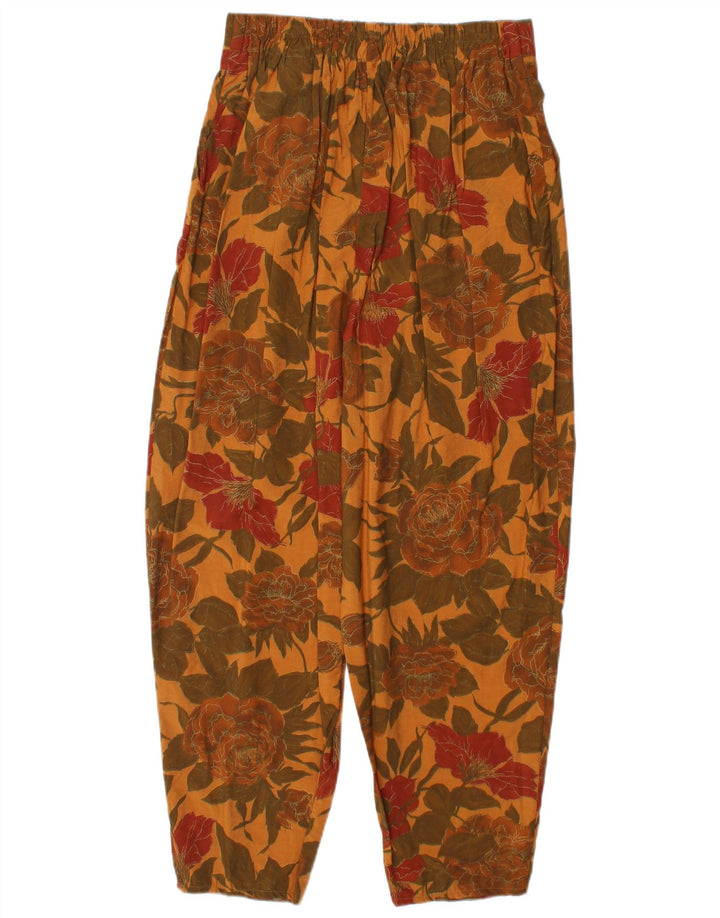 ST. BERNARD Pantalon sarouel femme UK 14 Medium W28 L26 Orange Floral