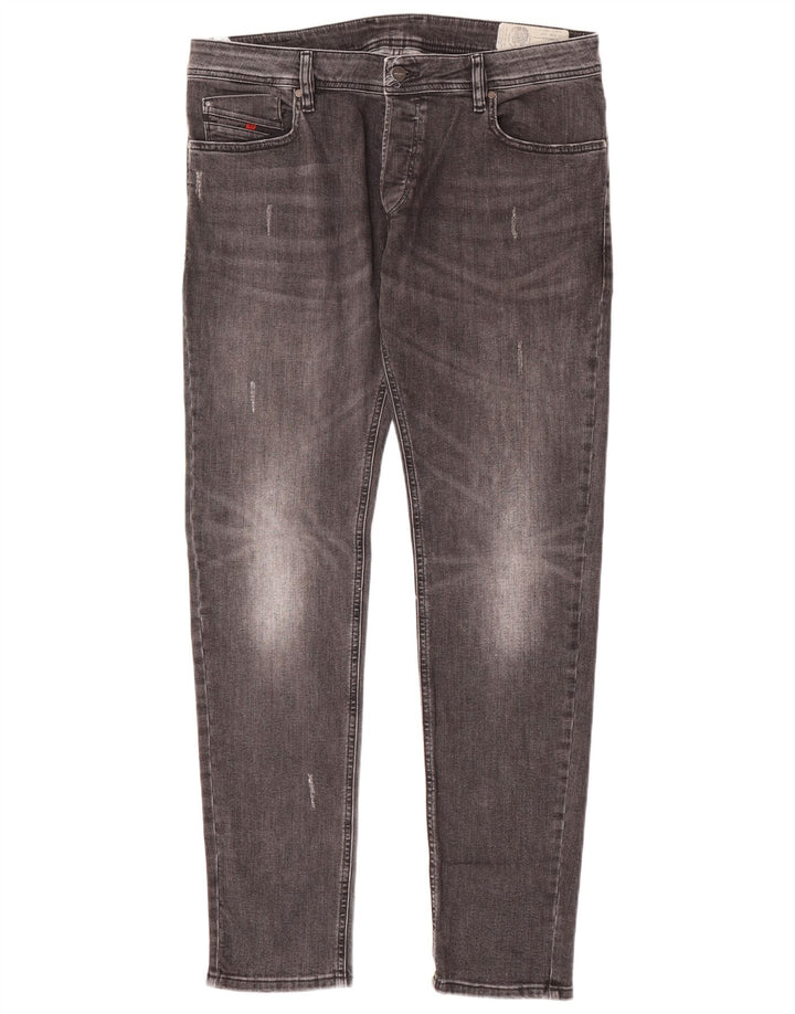 Diesel Jean Slim effet vieilli W36 L32 gris coton