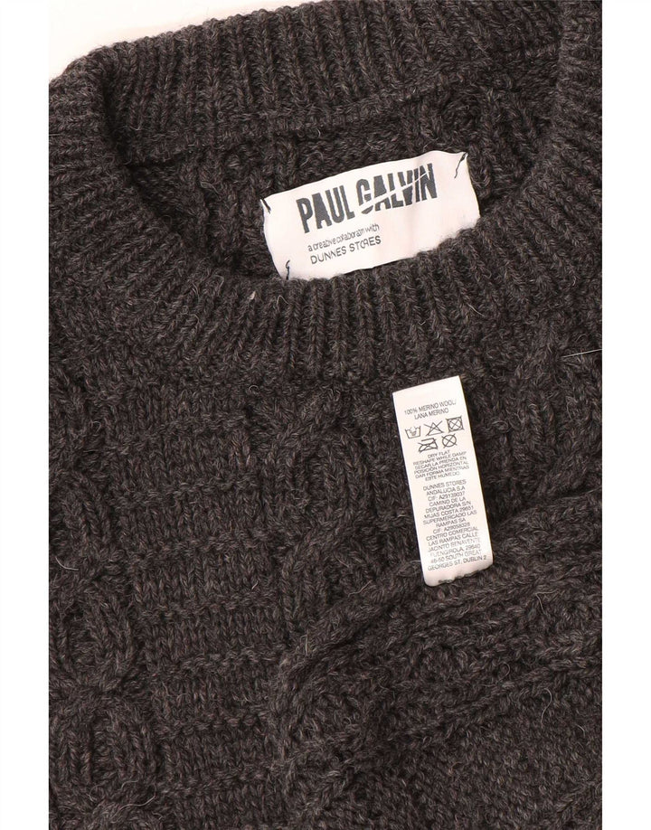 Dunnes Stores Pull col bateau pour homme en laine grise