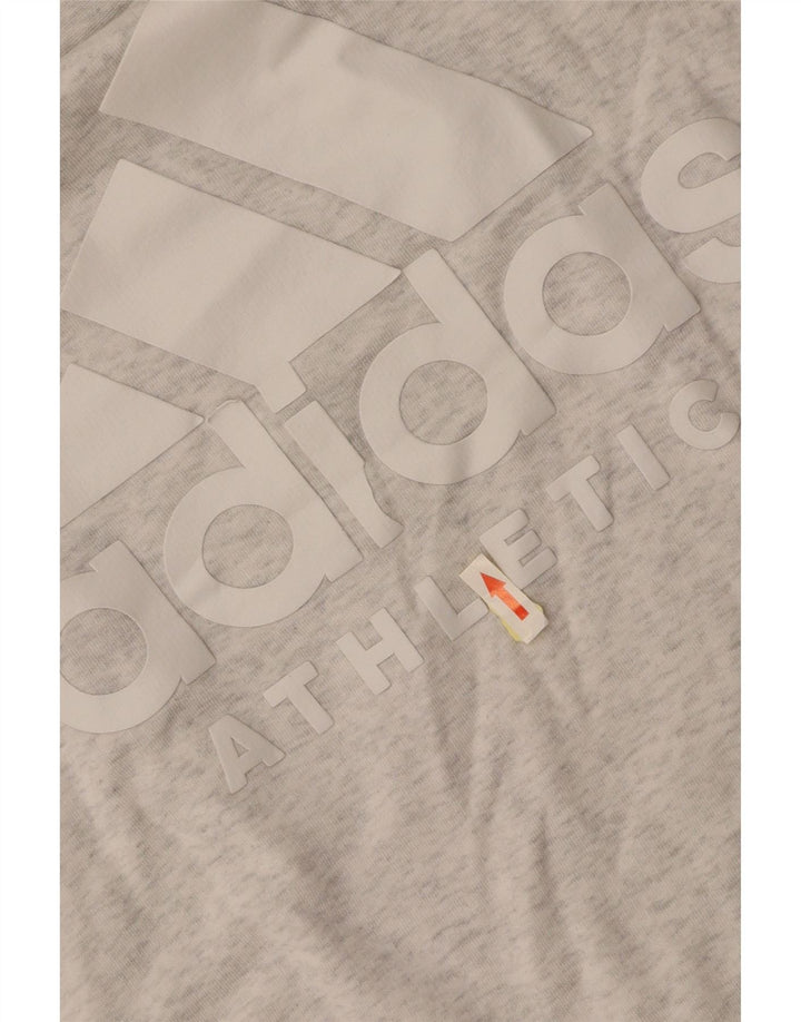 ADIDAS Sweat-shirt graphique pour femme UK 16 Large Gris