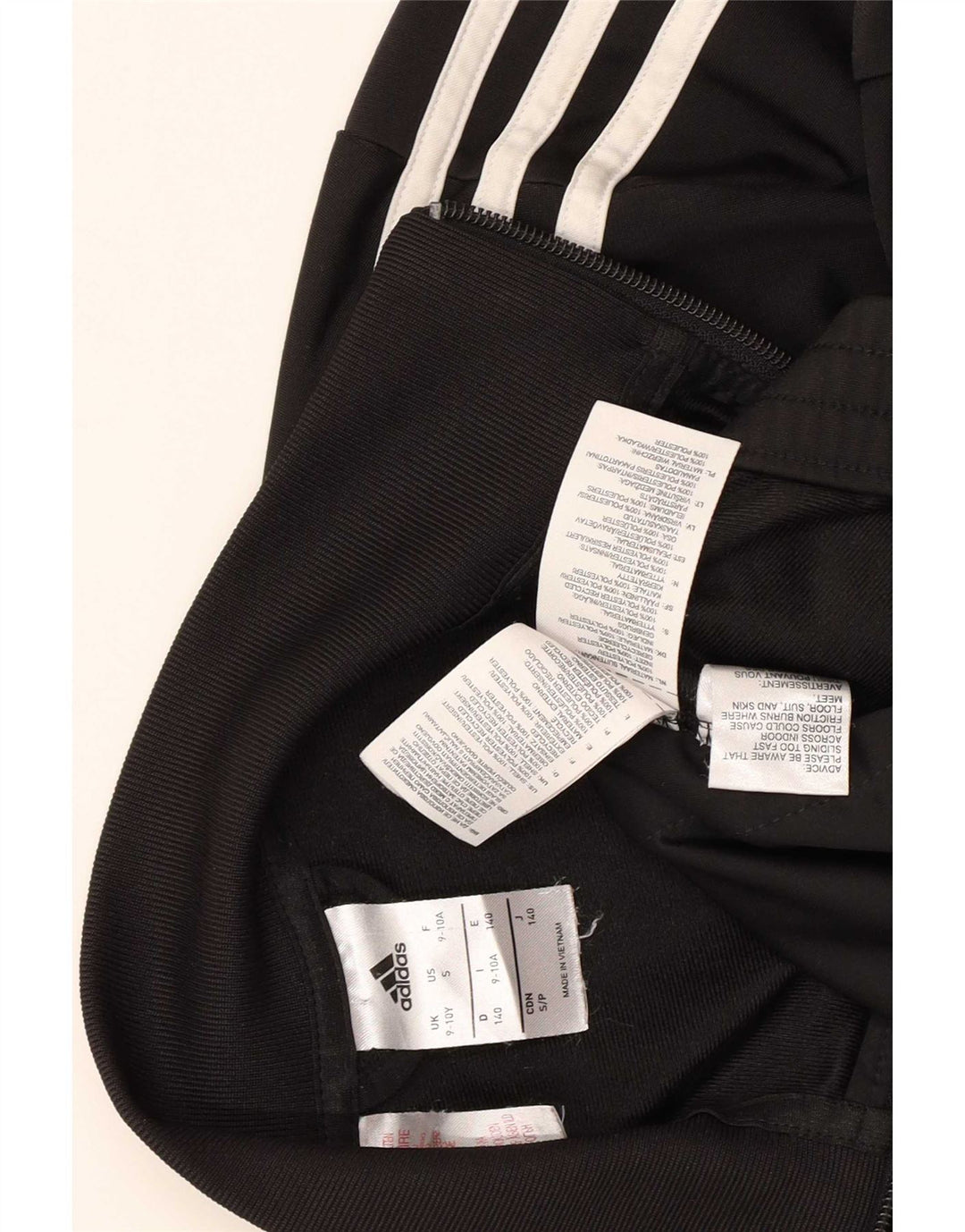 Veste de survêtement Adidas Garçon 9-10 ans Noir Polyester