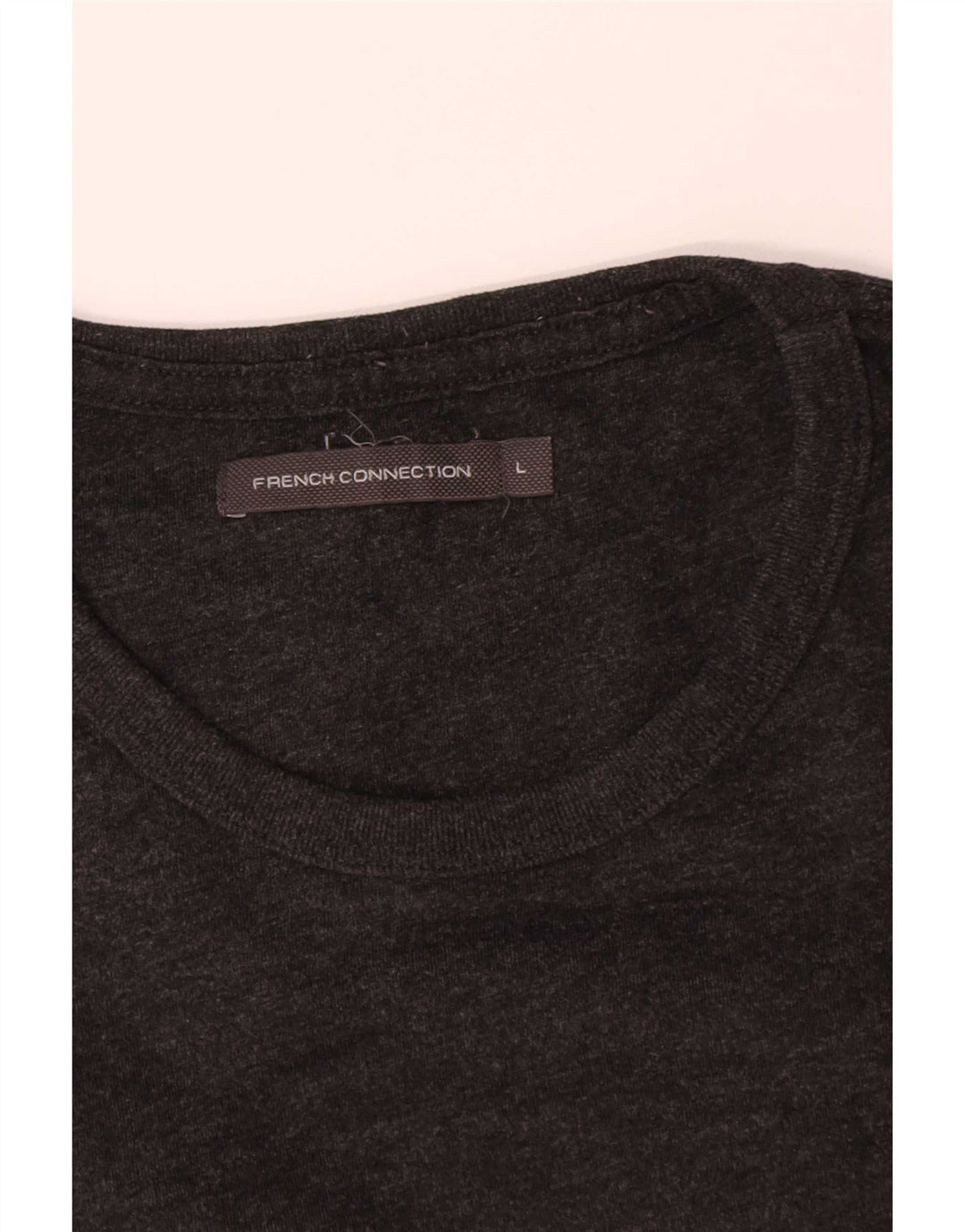 French Connection Haut Homme Manches Longues Large Gris Coton