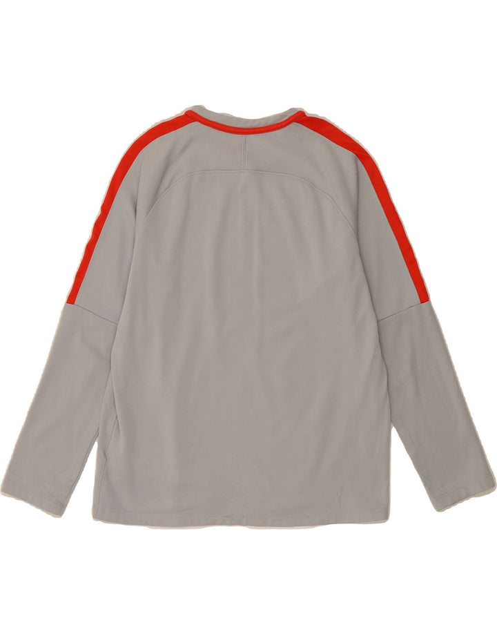 NIKE Haut Dri Fit à manches longues pour femme UK 14 Gris moyen Polyester