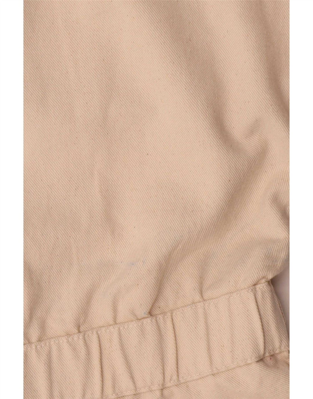 Zara Womens Denim Combishort UK 14 Coton Beige Moyen