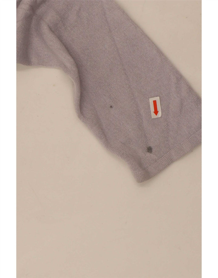 Marks & Spencer Pull Cardigan Ouvert pour Femme UK 12 Acrylique Gris Moyen