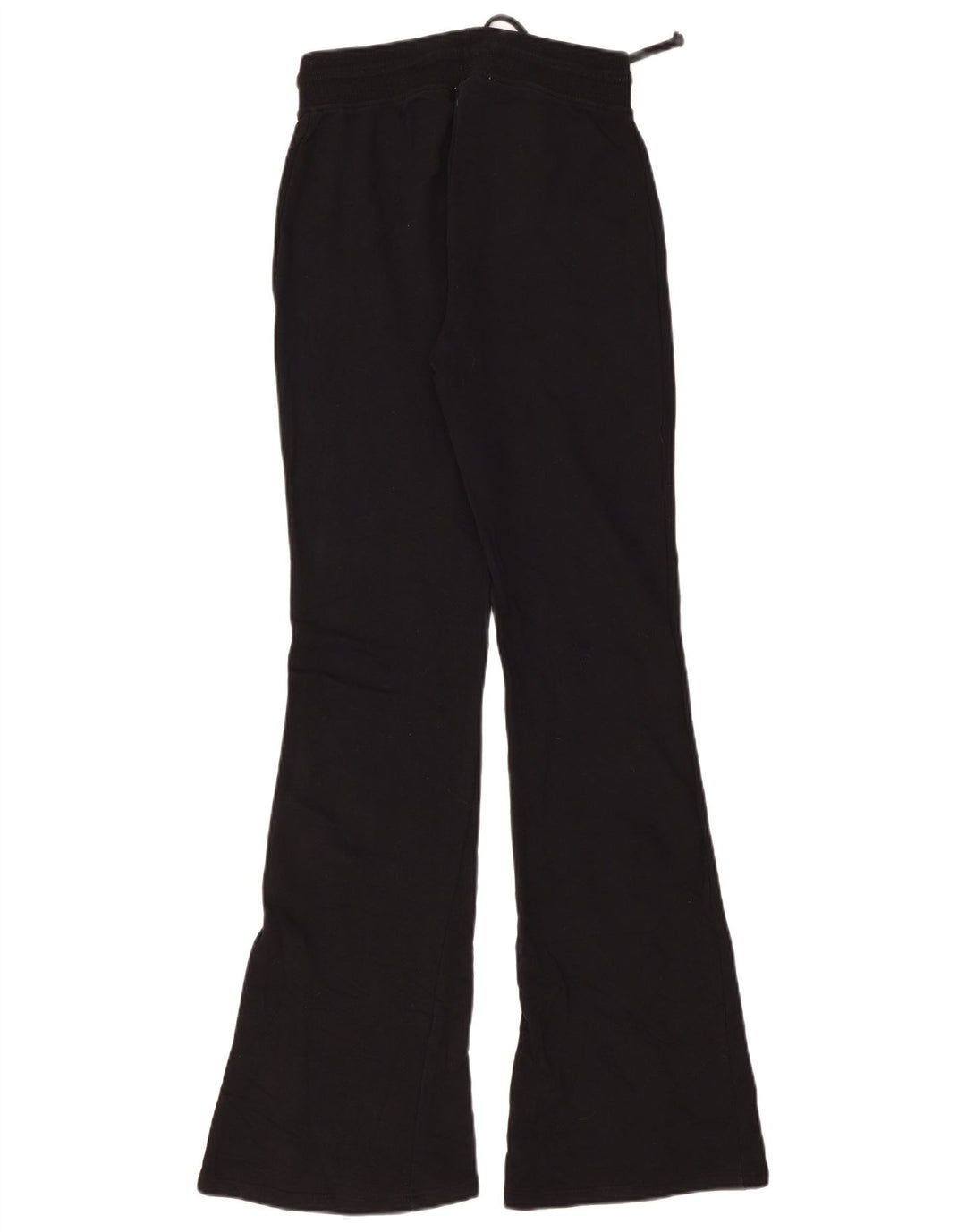Zara Pantalon de survêtement évasé pour femme UK 12 Medium Noir