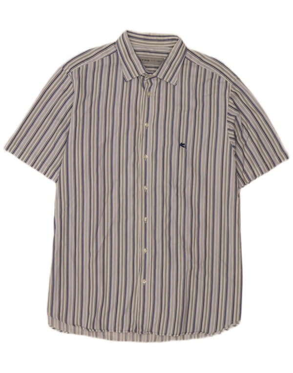 Etro Chemise à manches courtes homme taille 44 XL multicolore rayé
