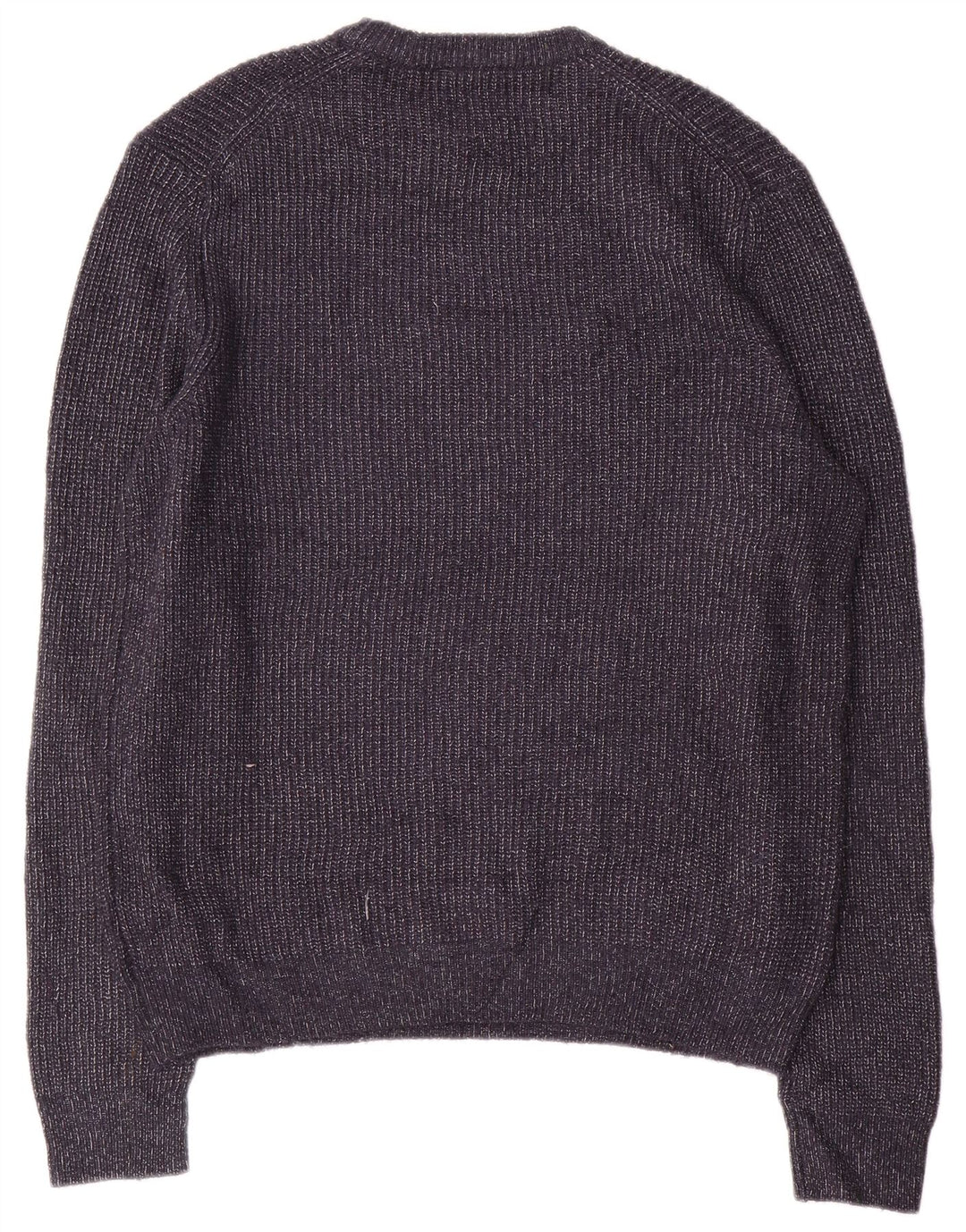 Marks & Spencer Pull à col rond pour homme Bleu marine moucheté