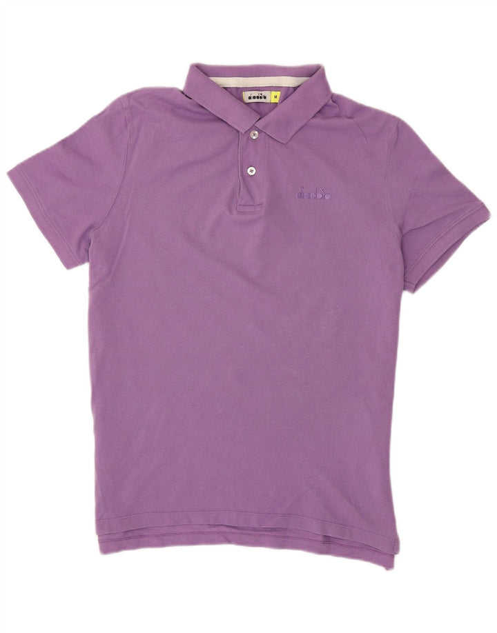 Diadora Polo Homme Violet Moyen Coton