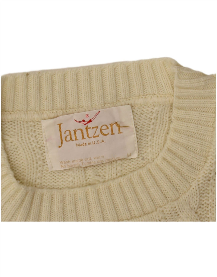 Jantzen Pull Col Rond Homme Blanc Cassé Moyen