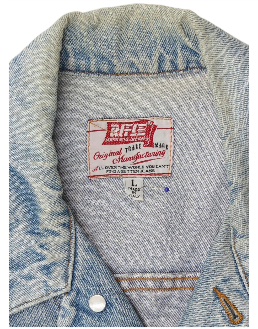 Rifle Veste en jean pour homme UK 40 Grand coton bleu