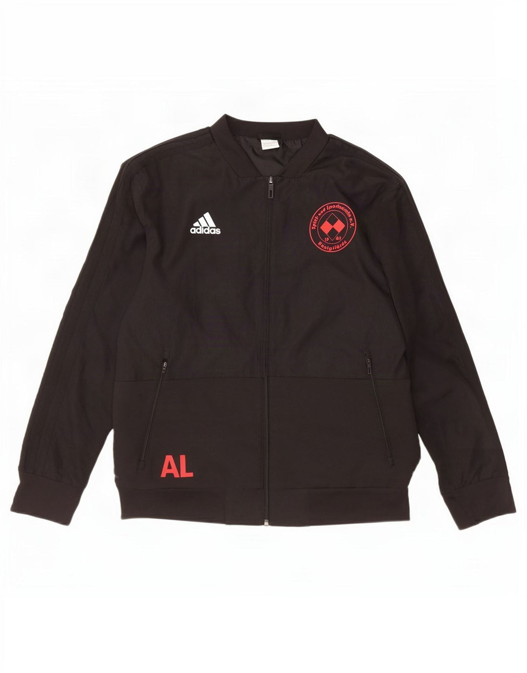Adidas Hommes Climalite Graphic Survêtement Top Veste Grand Noir Polyester