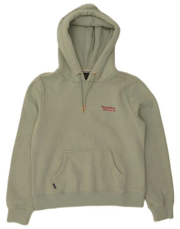 Superdry Pull à capuche pour femme UK 12 en coton vert moyen