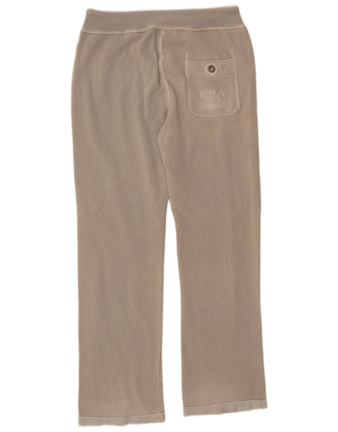 Replay Pantalon de Survêtement Graphique Homme Large Gris