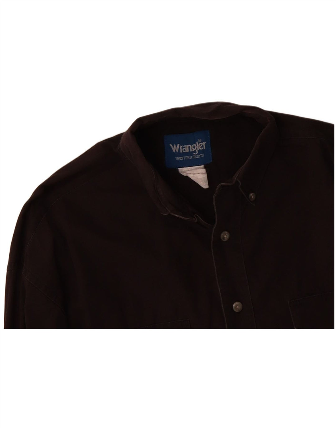 WRANGLER Mens Shirt Large Black Cotton