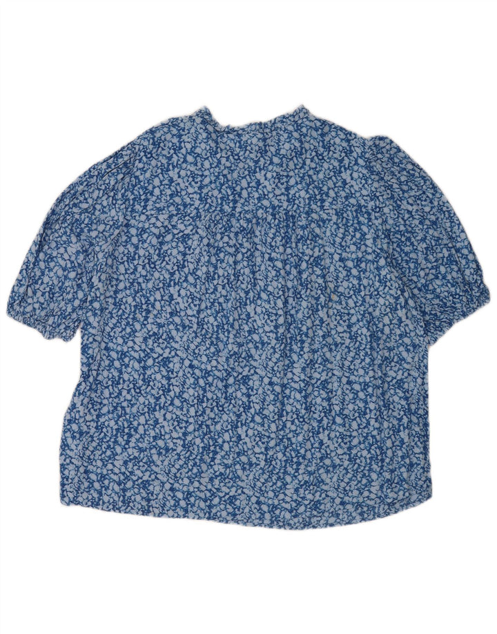 Marks & Spencer Chemisier surdimensionné pour femme UK 14 Large Bleu Viscose