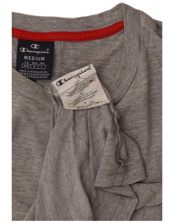 CHAMPION T-Shirt Homme Gris Moyen Coton