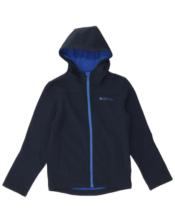 Mountain Warehouse Veste Coupe-Vent Garçon 9-10 Ans Bleu Marine Polyester