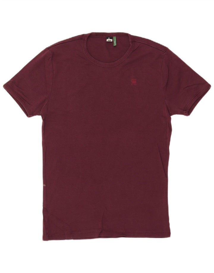 G-STAR T-Shirt Homme Haut Large Coton Bordeaux