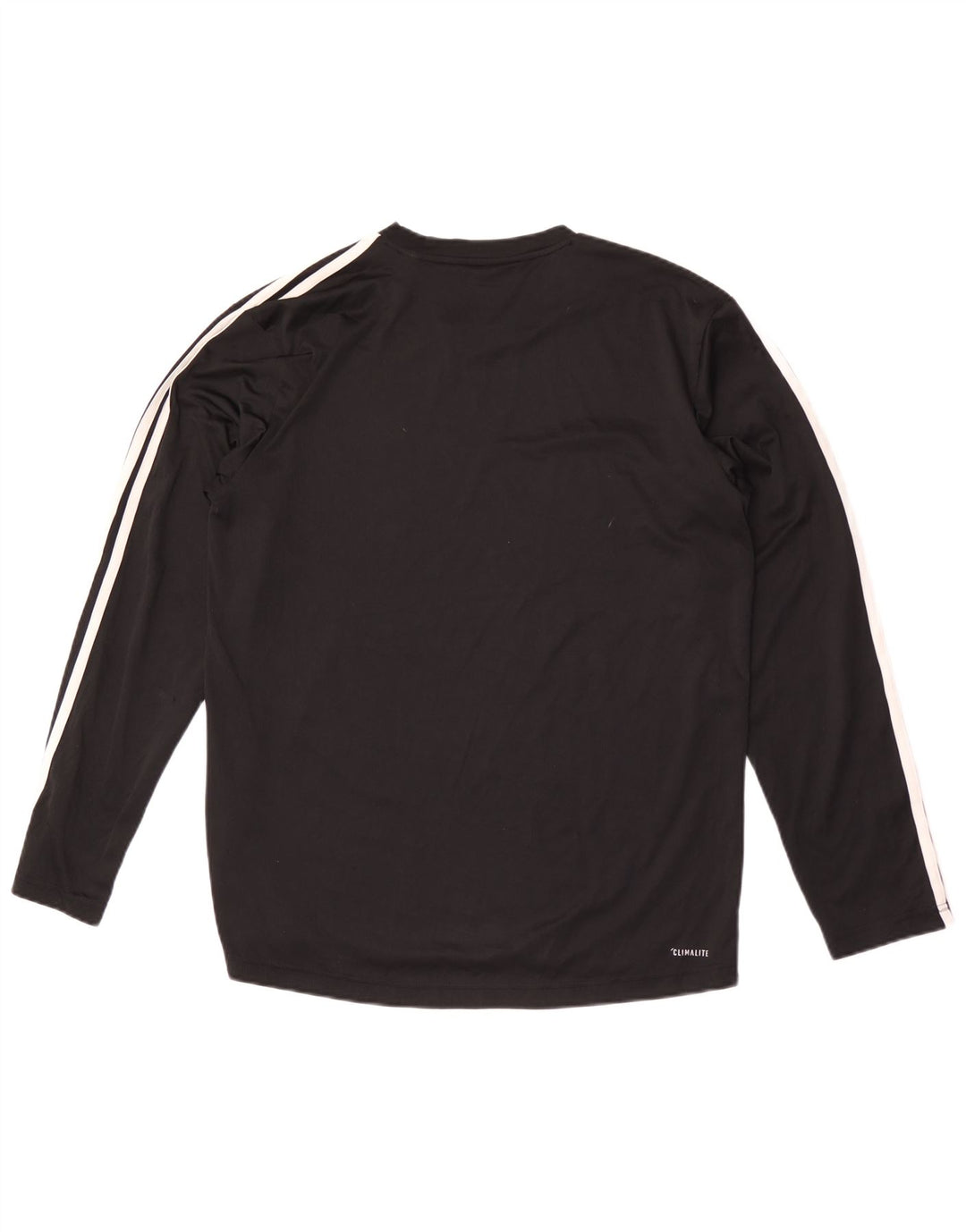 Adidas Hommes Climalite Haut À Manches Longues Grand Noir Polyester