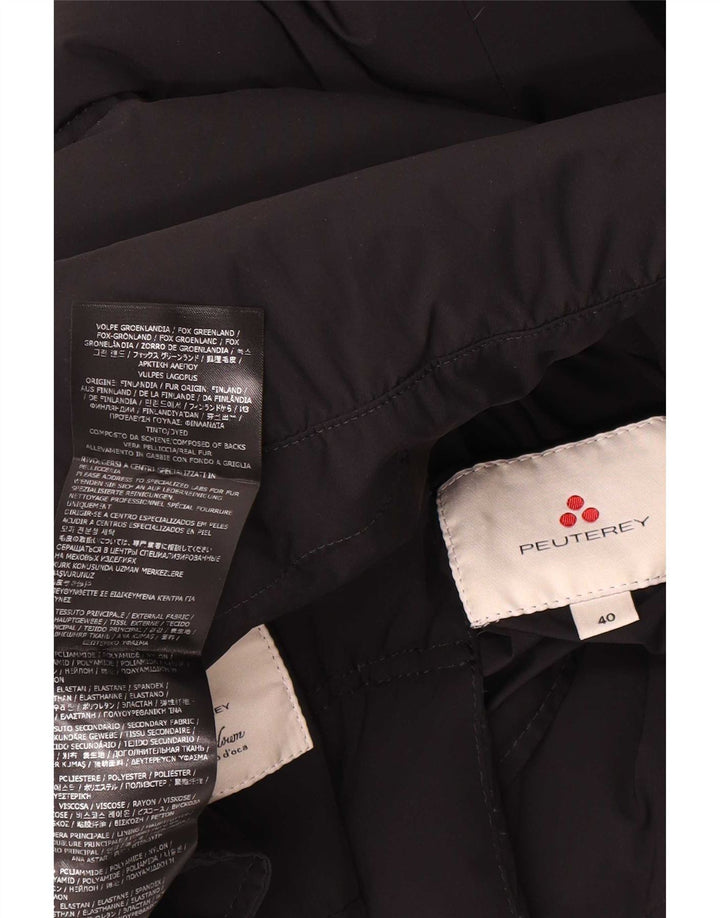 PEUTEREY Veste matelassée à capuche IT 40 Small Noir Polyamide