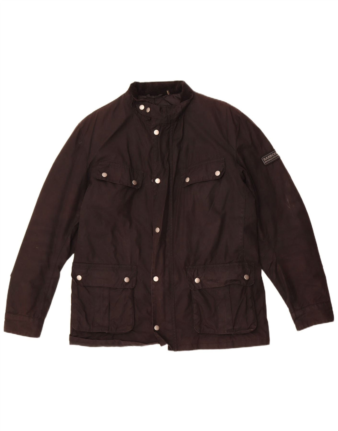 Barbour Veste en coton ciré pour homme UK 40 Grand coton noir