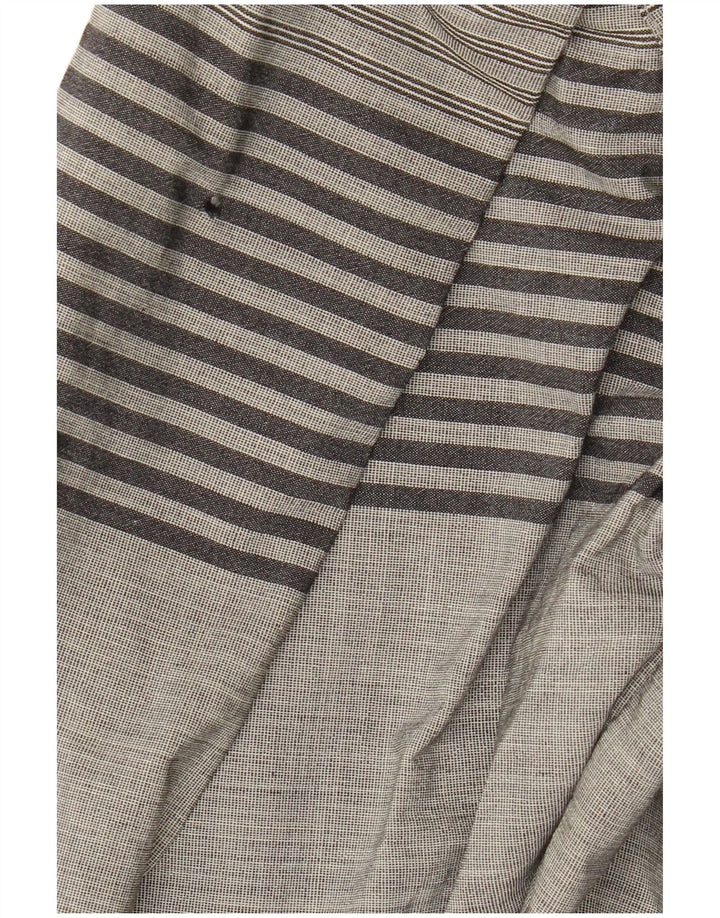 Chemisier chemise femme vintage IT 44 gris moyen rayé