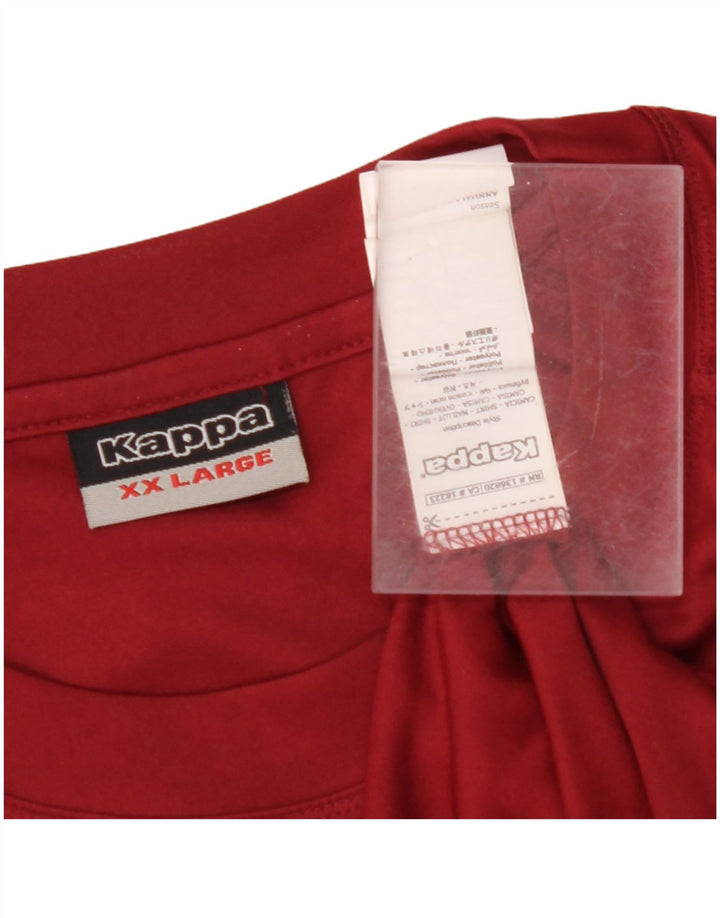 KAPPA Haut graphique à manches longues pour homme en polyester marron 2XL