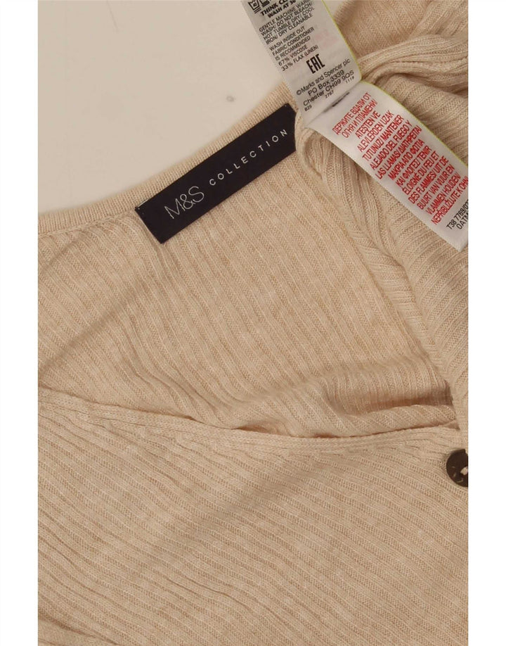 Marks & Spencer Débardeur pour femme UK 14 Large Beige Viscose