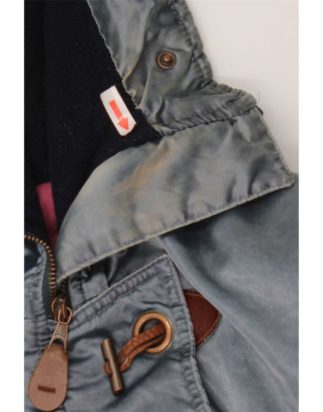 veste coupe-vent surdimensionnée à capuche vintage pour femmes IT 44 Bleu moyen