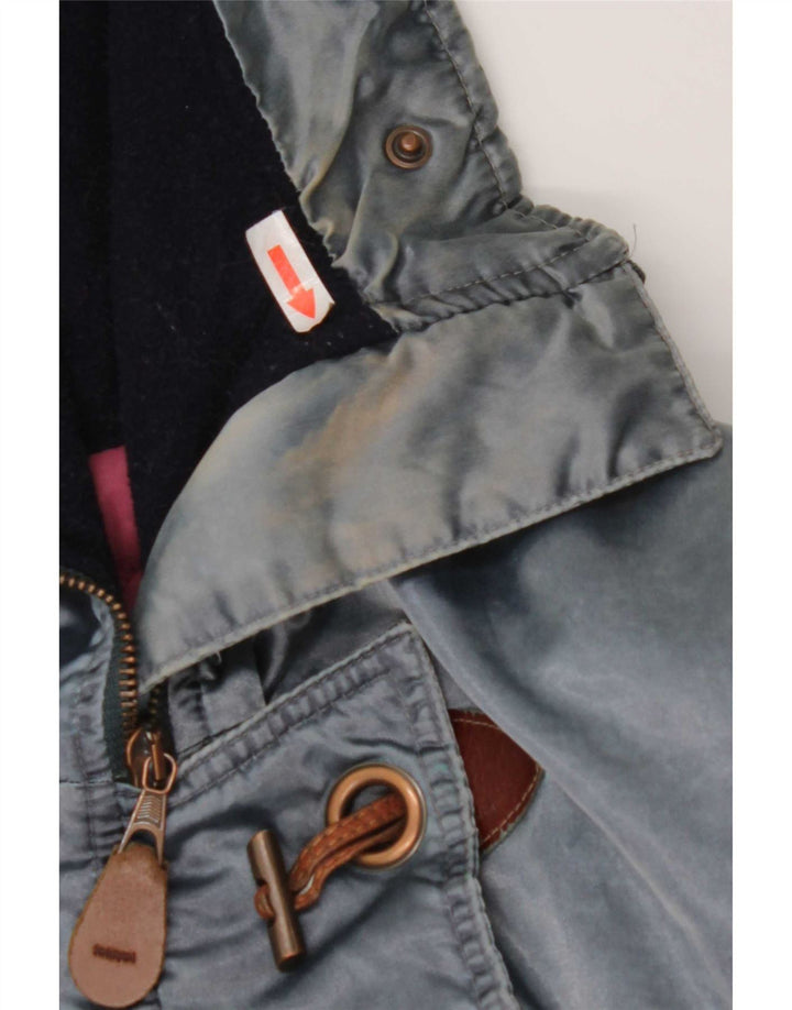 veste coupe-vent surdimensionnée à capuche vintage pour femmes IT 44 Bleu moyen