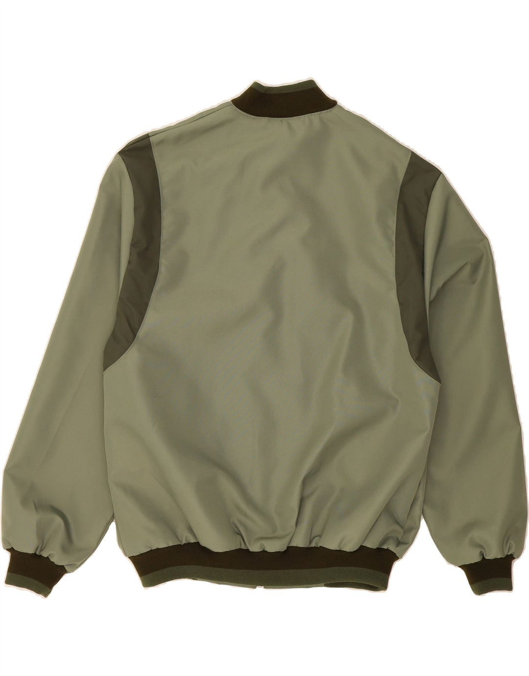VINTAGE Mens Bomber Jacket UK 44 2XL Green Polyester Vintage Vintage and Second-Hand Vintage from Messina Hembry 
