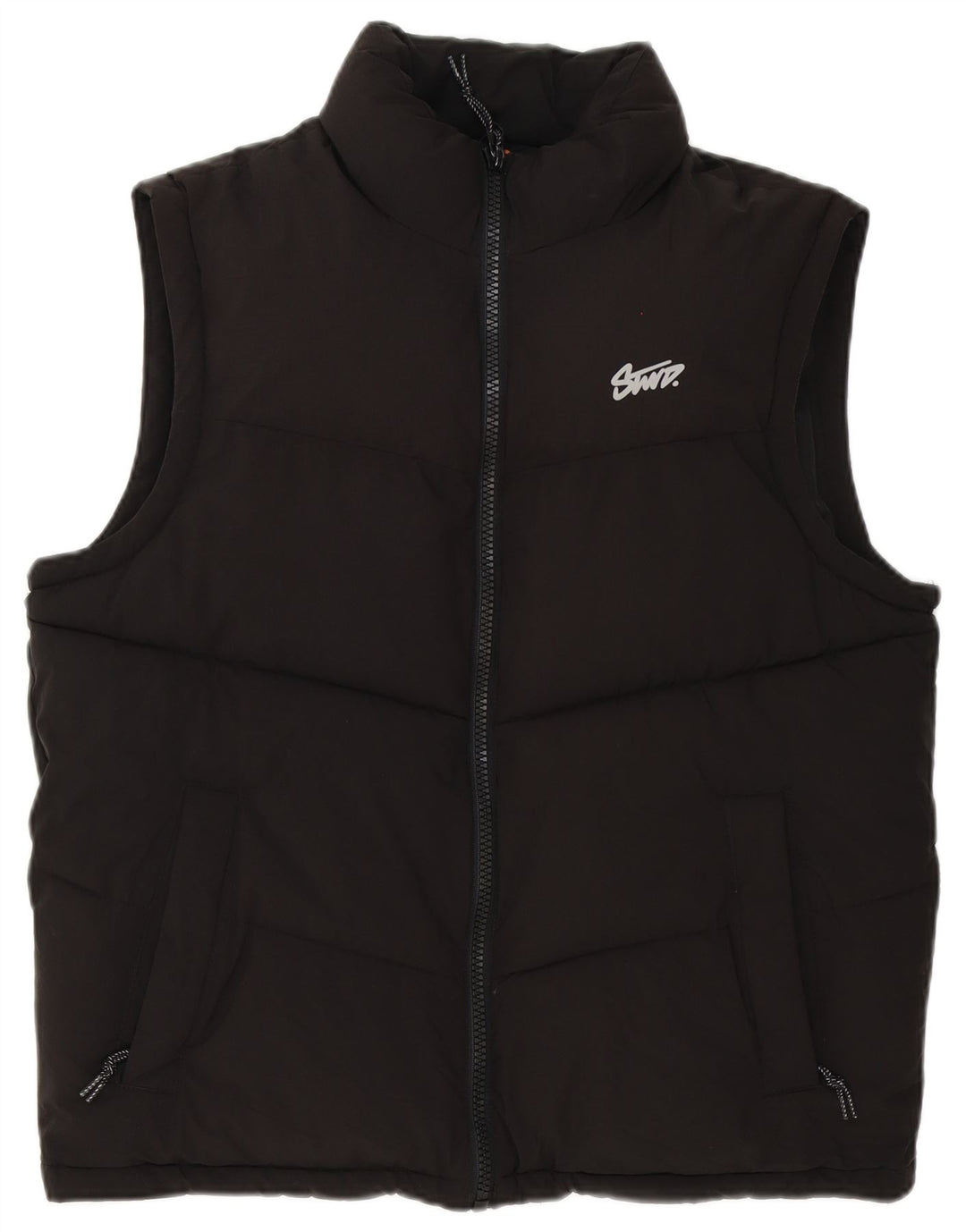 Pull & Bear Gilet rembourré pour homme UK 38 Medium Noir Polyester