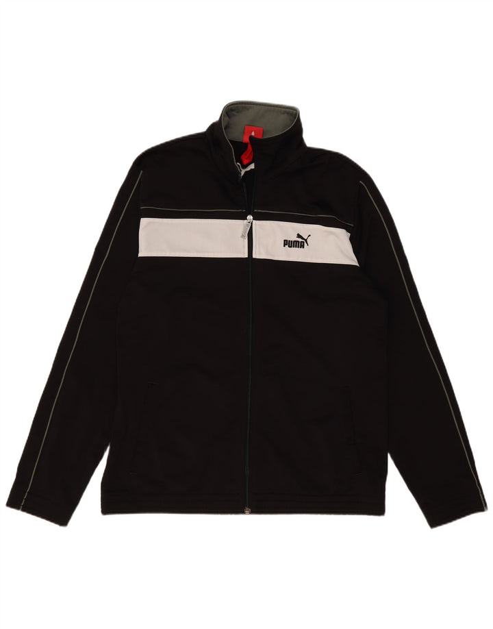 PUMA Veste de survêtement pour homme Large Noir Colorblock Polyester