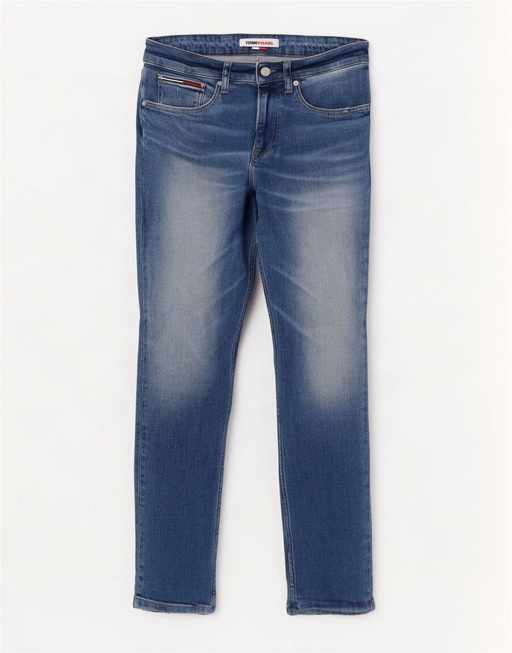 Tommy Hilfiger Jean Slim Homme W30 L32 Bleu Coton