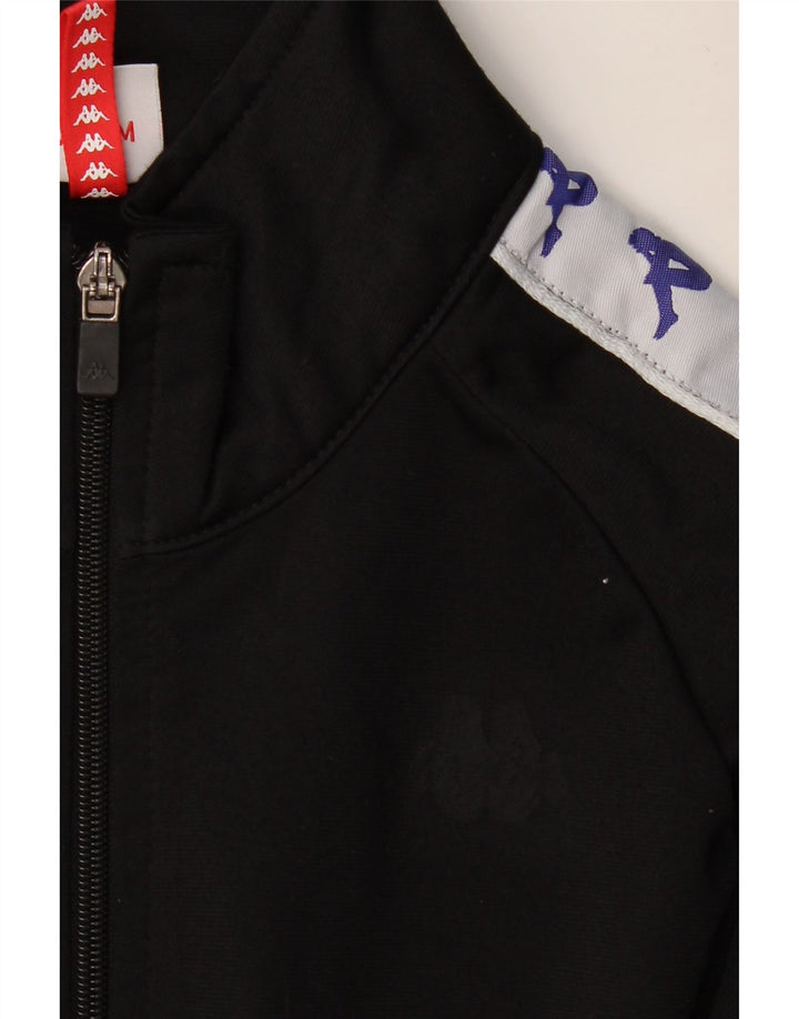 KAPPA Veste de Survêtement Graphique Homme Noir Moyen Polyester Colorblock