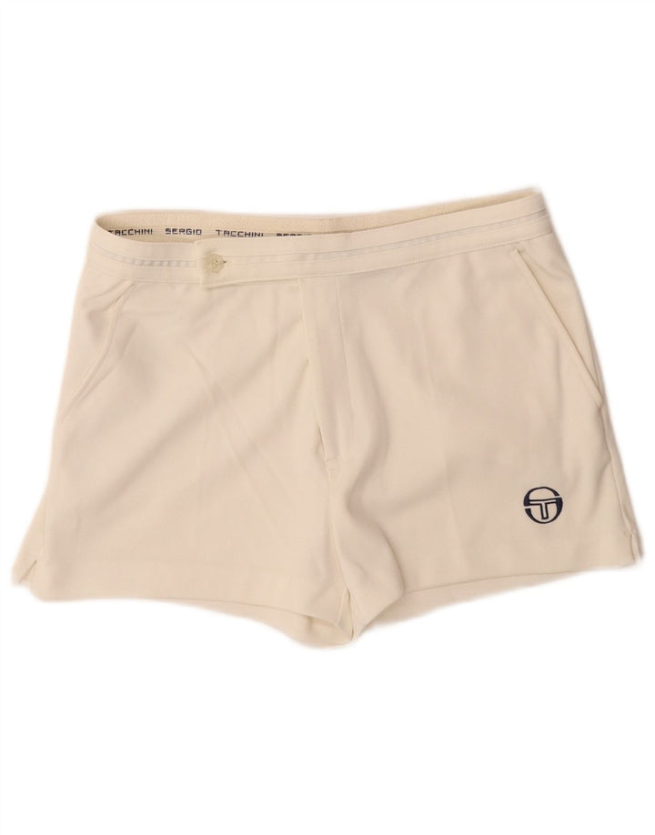 SERGIO TACCHINI Short Chino Homme IT 48 Moyen W30 Blanc Polyester