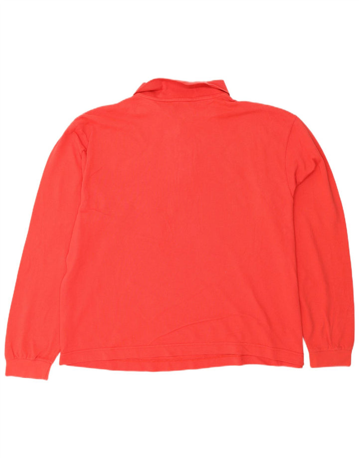 KAPPA Polo à Manches Longues Homme 3XL Rouge Coton