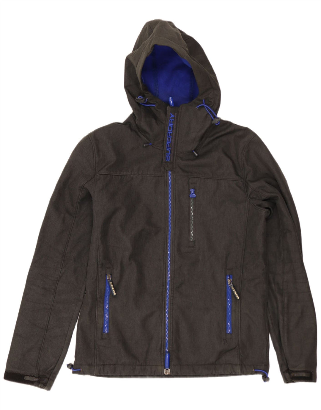SUPERDRY Veste coupe-vent à capuche The Windtrekker pour homme UK 38 Gris moyen