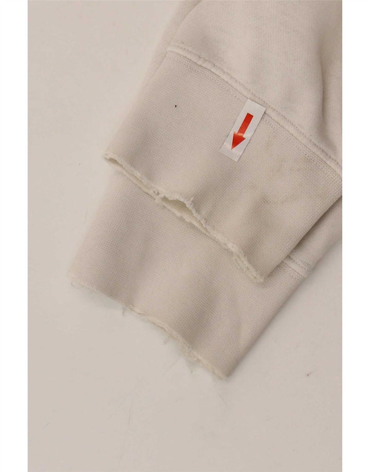 Nike Pull à capuche pour homme en coton blanc Taille L