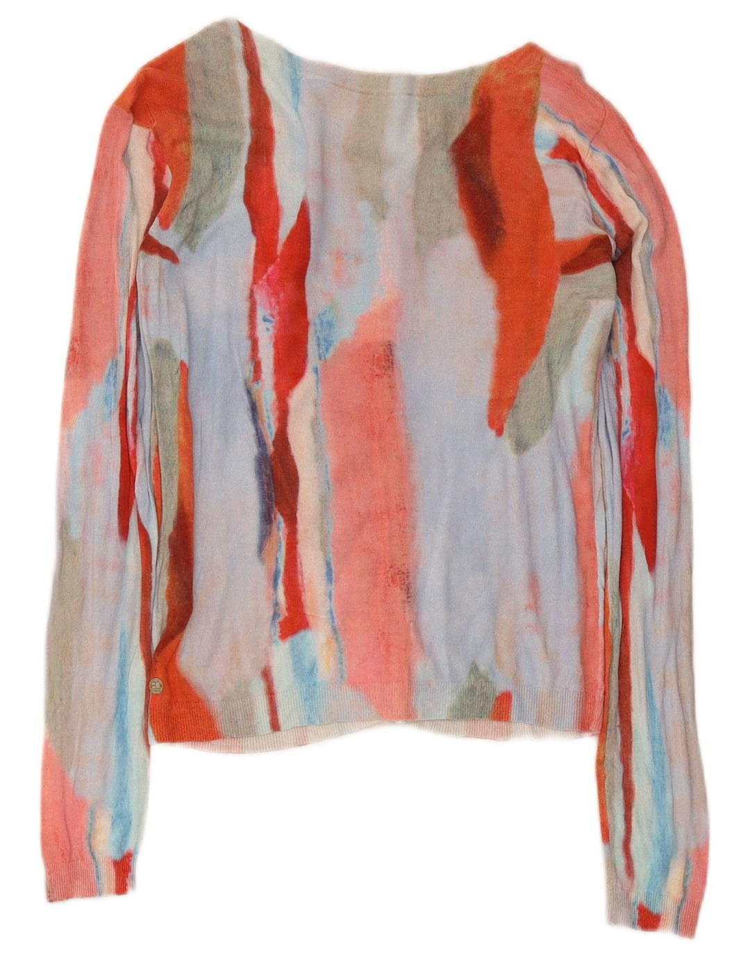 Hugo Boss Pull cardigan à motif abstrait pour femme UK 10 Small Multicolore