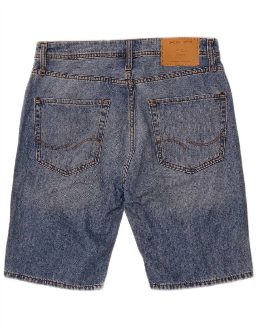Jack & Jones Short en Jean Regular Homme Petit W29 Bleu Coton