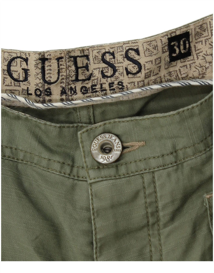 Guess Short Cargo Homme W30 Coton Kaki Moyen