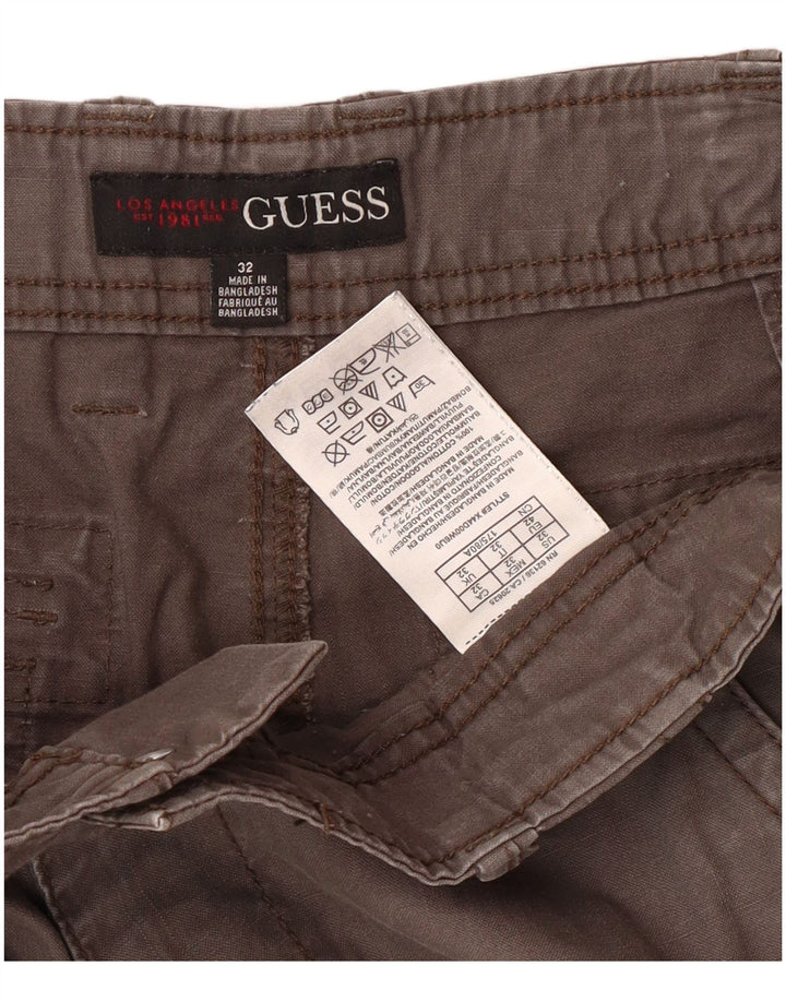 Guess Short Cargo Homme W32 Coton Gris Moyen