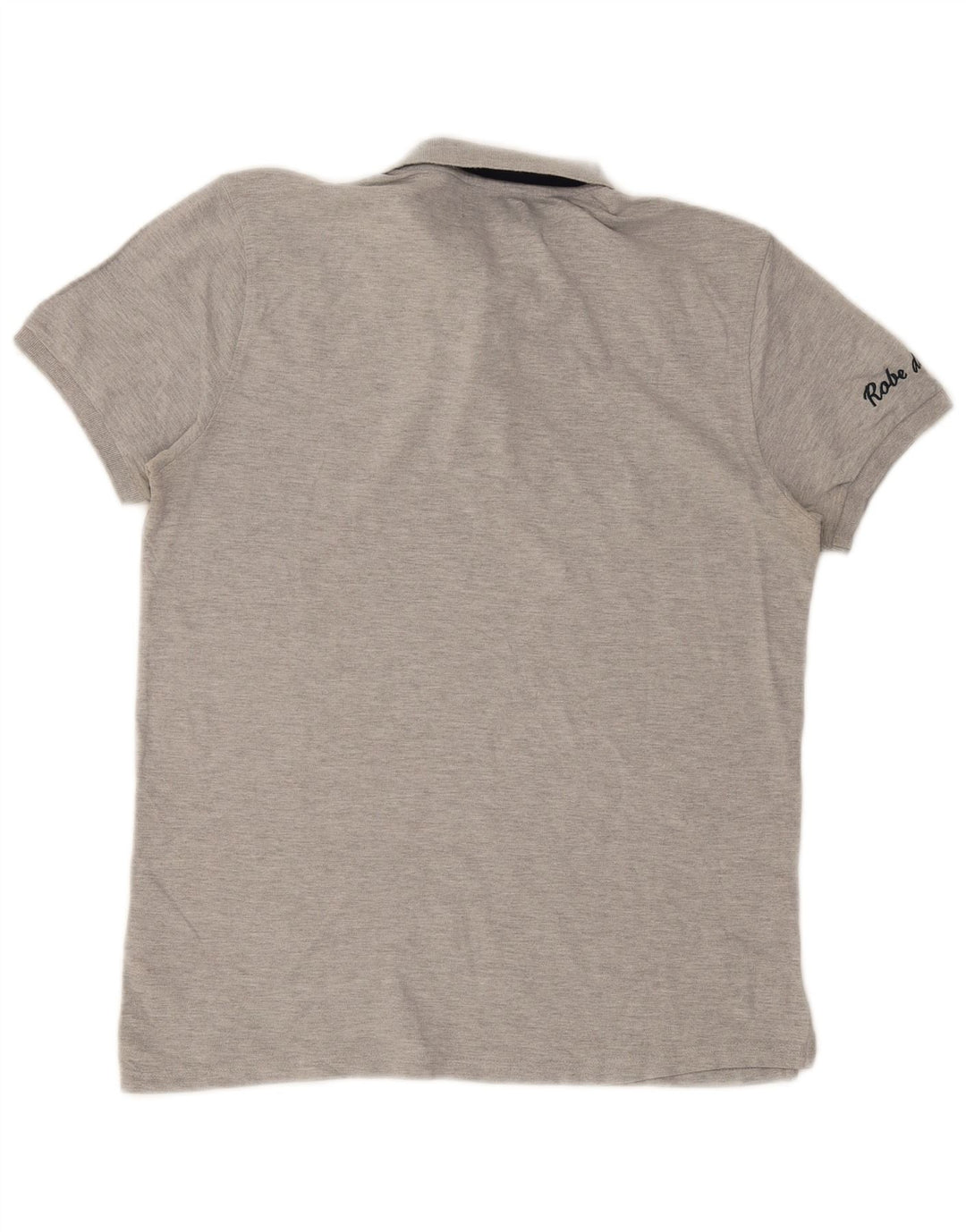 Kappa Polo Homme Large Gris Colorblock Coton