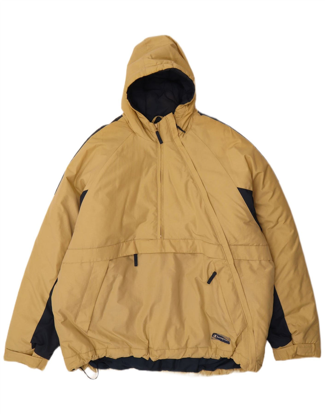 Champion Veste à capuche pour homme UK 42 XL Beige Colourblock