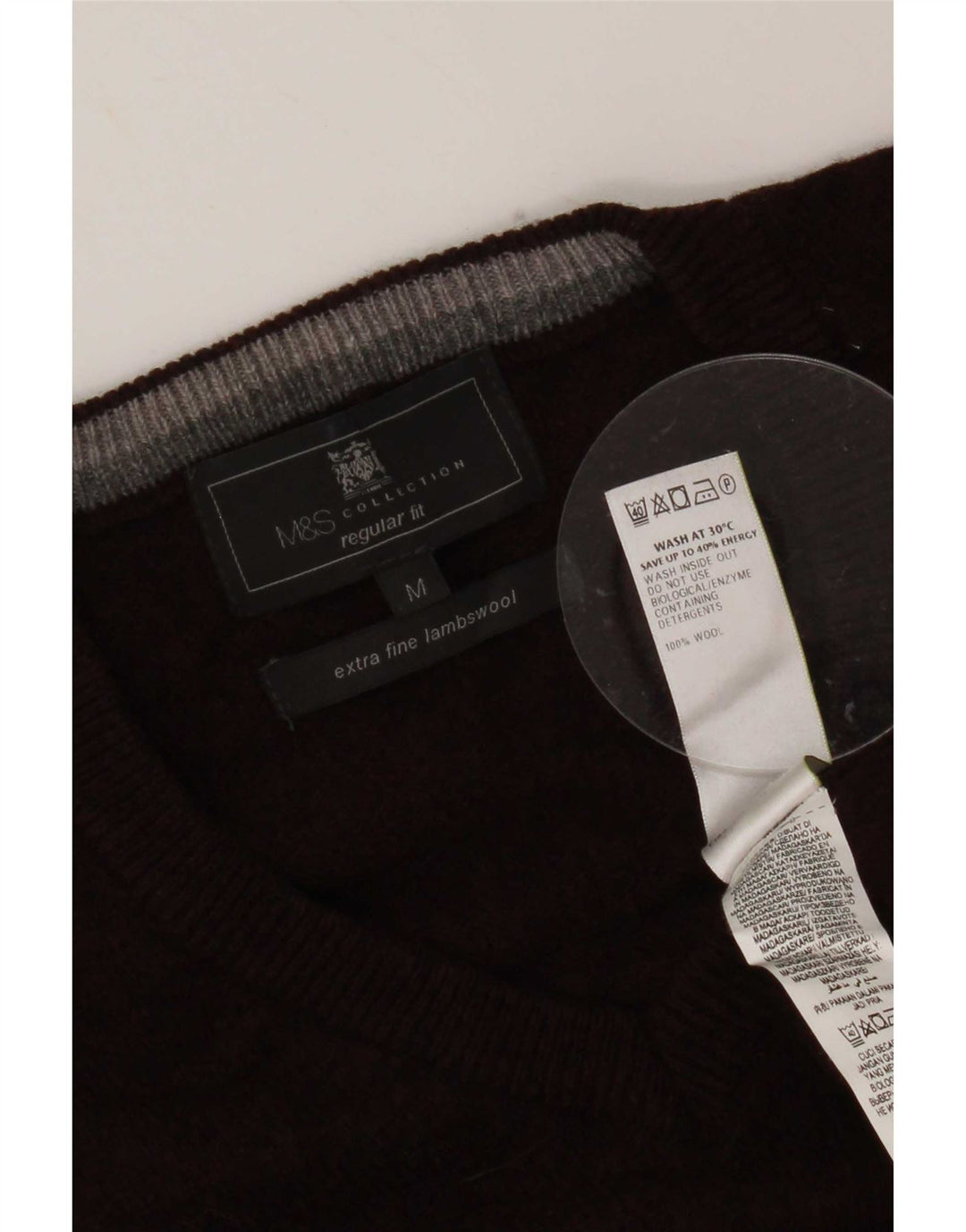 Marks & Spencer Débardeur coupe classique pour homme en laine bordeaux moyen